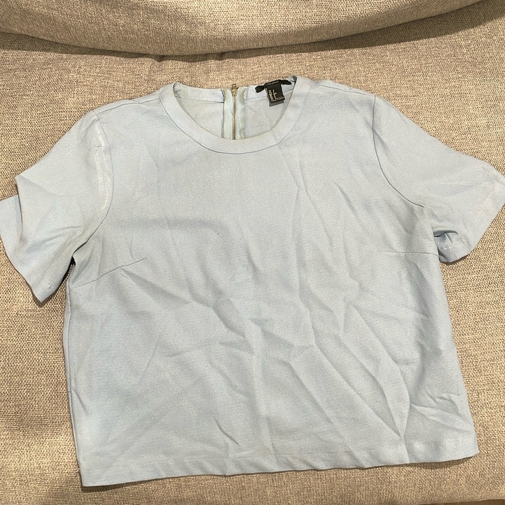 Light Blue Short Sleeve Top